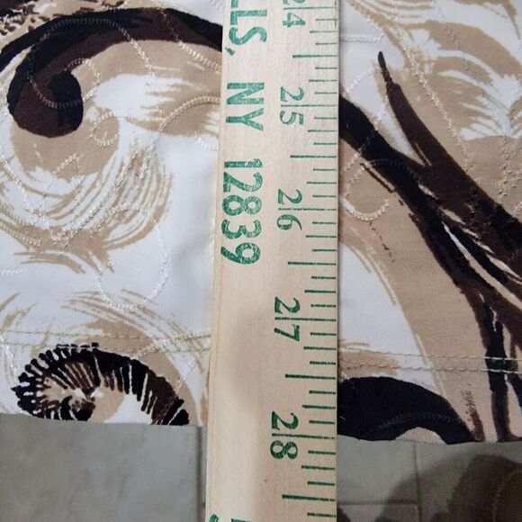 JM Collection Tunic Top Womens 2X Textured Stretch Flowy Pausley Office Career - Picture 9 of 13